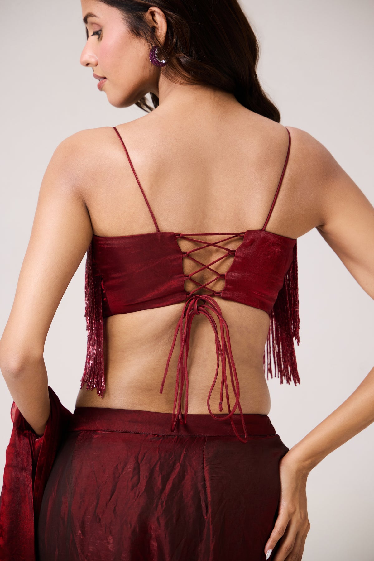 Sasha pre-draped saree