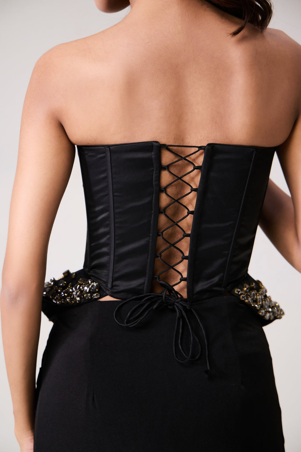 After midnight set with drape skirt