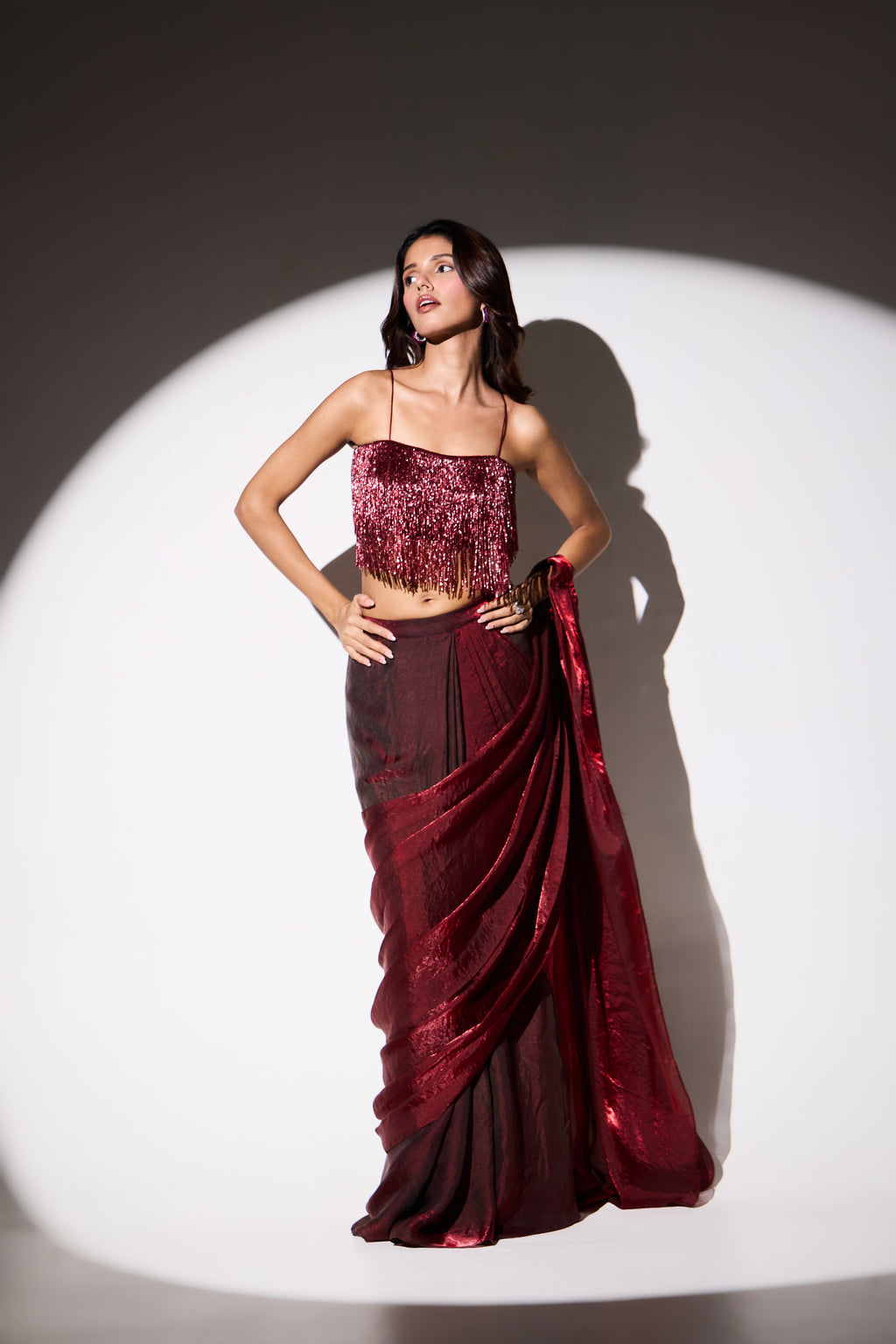 Sasha pre-draped saree